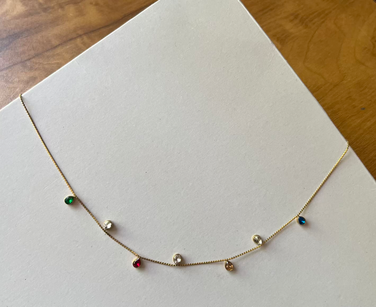 Multi colour chain golden 