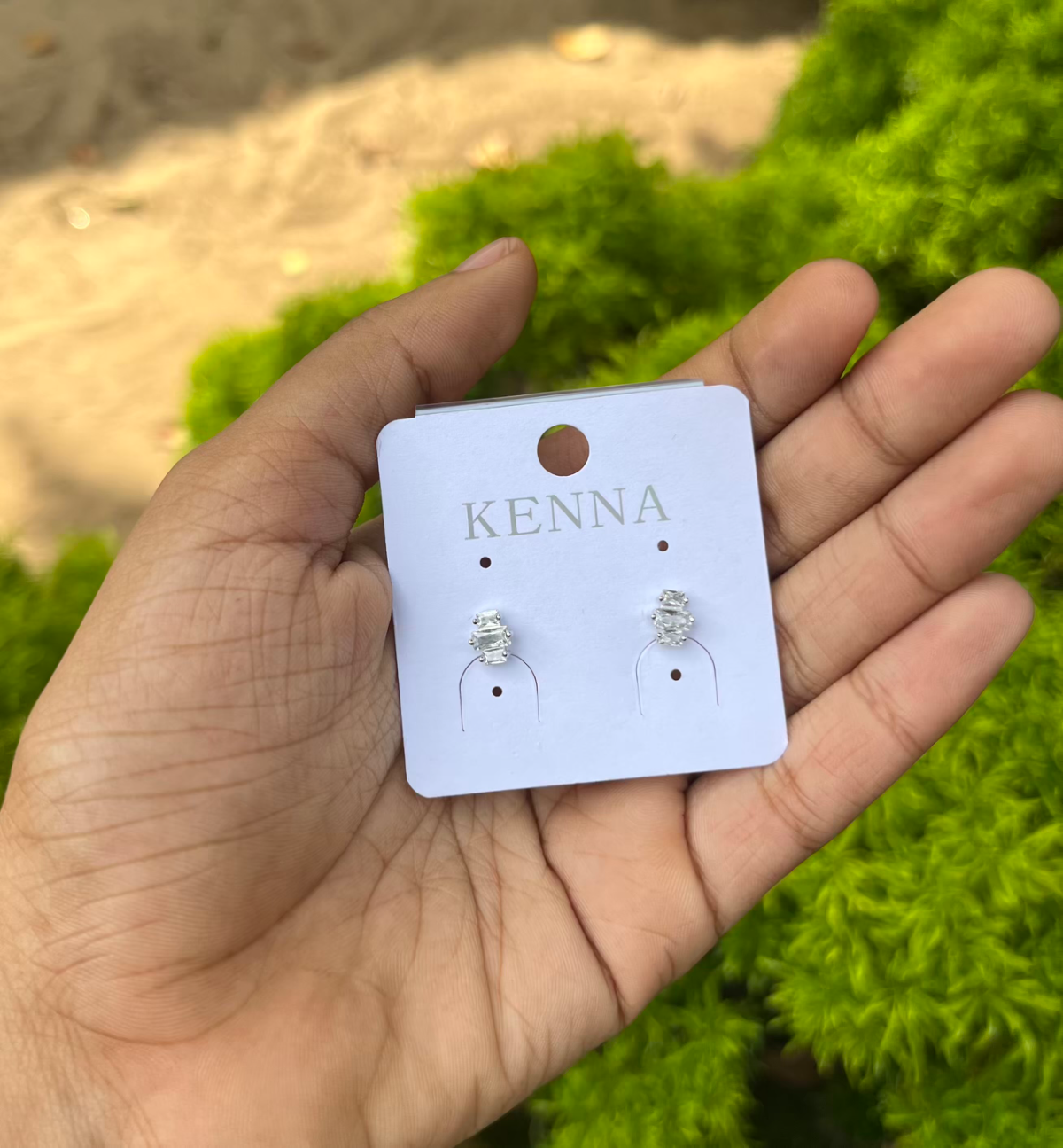 Stud earring  silver
